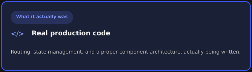 What Lovable actually was: real production code